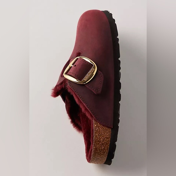 NWT BIRKENSTOCK BIG BUCKLE Boston Shearling Clogs! - Picture 2 of 11